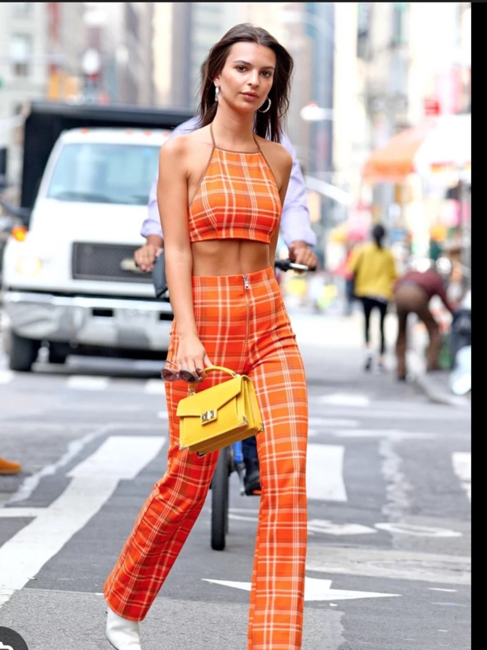 Orange Plaid set - top and bottom from I Am Gia. Only worn once size xs